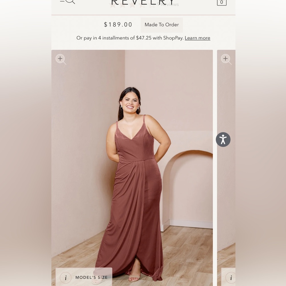 Revelry Rae Bridesmaid Dress Petite Maxi - Dusty Rose